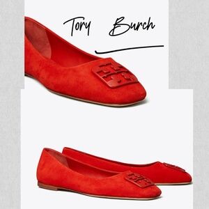 New❤️Tory Burch Triple Red Georgia Ballet Flats